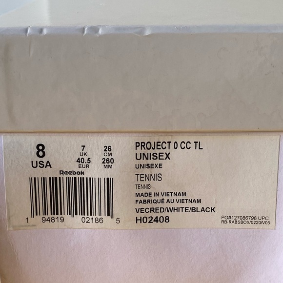 ‼️CLEARANCE‼️ ❤️👟 Maison Margiela Project 0 Club C Sneakers - Red - Mens Size 8 - Picture 15 of 15